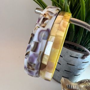 Seashell bangles